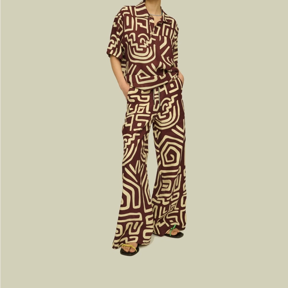 KALAHARA MOJAVE LINEN TROUSERS, XS